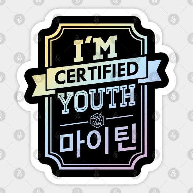 Certified MYTEEN YOUTH Sticker by skeletonvenus